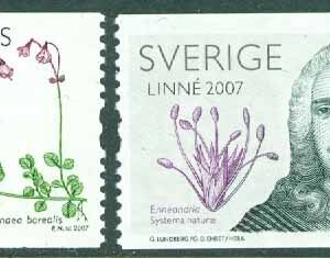 Sverige – F 2586-2587 Carl von Linné 300-årsjubileum, 2 kpl **