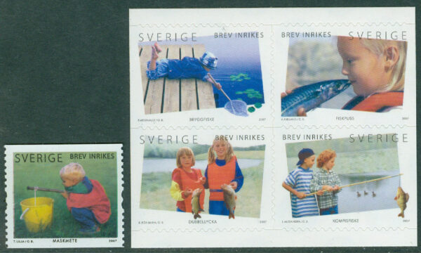 Sverige - F 2600-2604 Fiskelycka, 5 kpl **