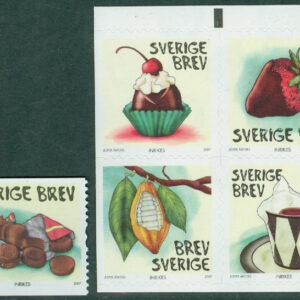 Sverige – F 2612-2616 Choklad, 5 kpl **