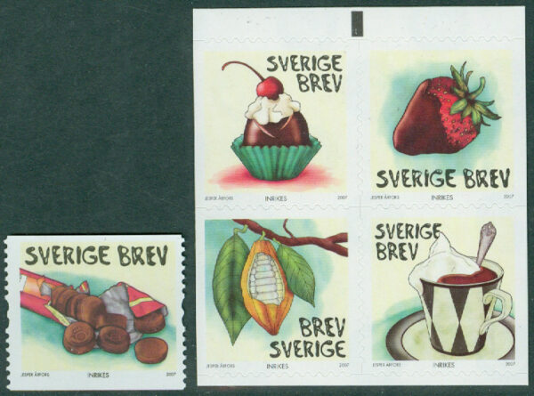 Sverige - F 2612-2616 Choklad, 5 kpl **