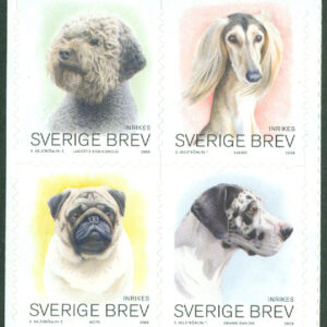Sverige – F 2638-2641 Fyrfota vänner – hundar, 4 kpl**