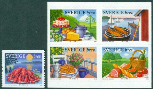 Sverige - F 2660-2664 Sommarbord, 5 kpl **