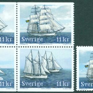 Sverige – F 2665-2668 Segelfartyg, 5 kpl **