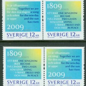 Sverige – F 2710-2711 Två länder – en framtid 200 år, 4 kpl **