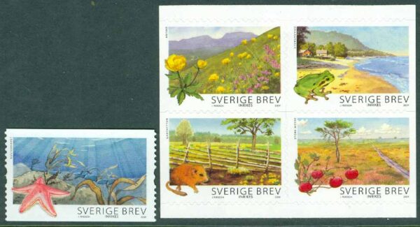 Sverige - F 2719-2723 Sommarnatur, 5 kpl **