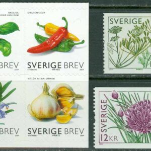 Sverige – F 2731-2736 Kryddor, 6 kpl **