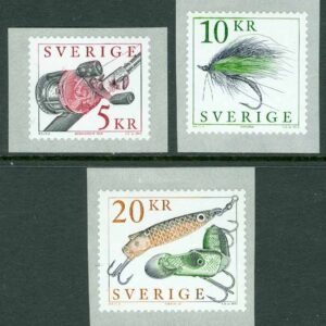 Sverige – F 2885-2887 Fiskeredskap, 3 kpl **