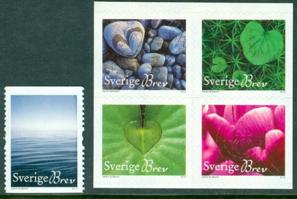 Sverige - F 2927-2931 Hjärtat i naturen, 5 kpl **