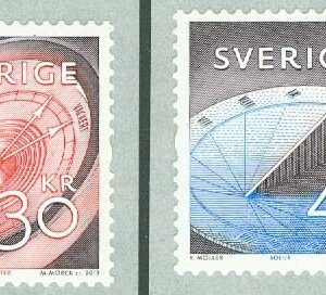 Sverige – F 2956-2957 Mäta tid och rum, 2 kpl **