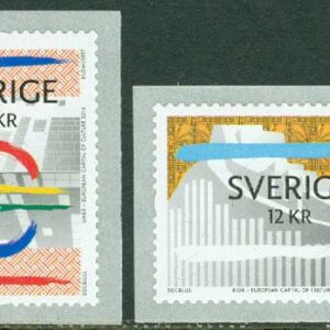 Sverige – F 2991-2992 Umeå – Riga, kulturhuvudstäder 2014, 2 kpl **