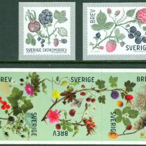 Sverige – F 3015-3021 Bland bär och blad, 7 kpl **