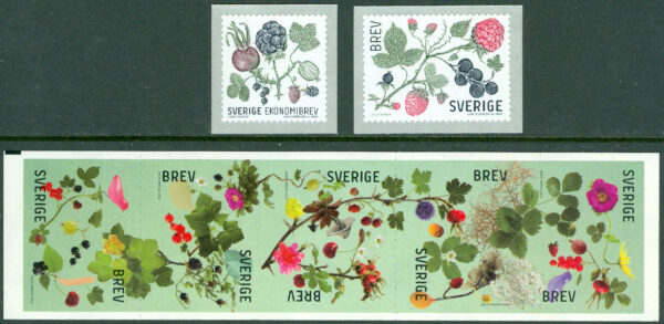 Sverige - F 3015-3021 Bland bär och blad, 7 kpl **