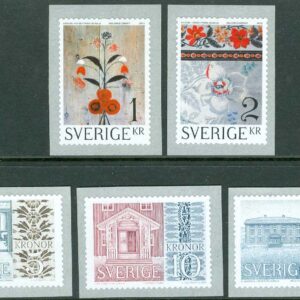 Sverige – F 3069-3073 Hälsingegårdar, 5 kpl **
