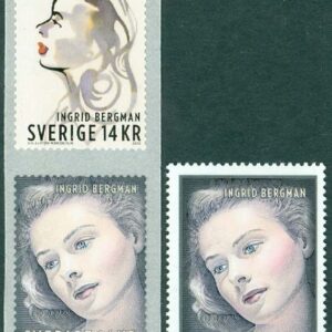 Sverige – F 3081-3083 Ingrid Bergman 100-årsjubileum, 3 kpl **