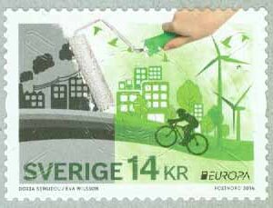 Sverige – F 3104 Europa 2016 – Think Green, 1 kpl **