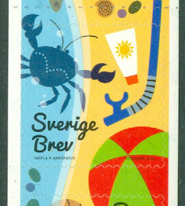 Sverige – F 3122-3126 Strandliv, 5-strip **