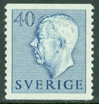 Sverige – F  411 Gustaf VI Adolf typ I, 40 öre **