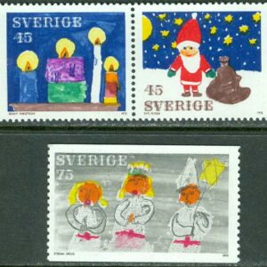 Sverige – F  793-795 Sverige – F  793-795 Jul 1972 – Barnteckningar,  3 kpl **