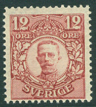 Sverige – F   83 Gustaf V i medaljong, 12 öre **