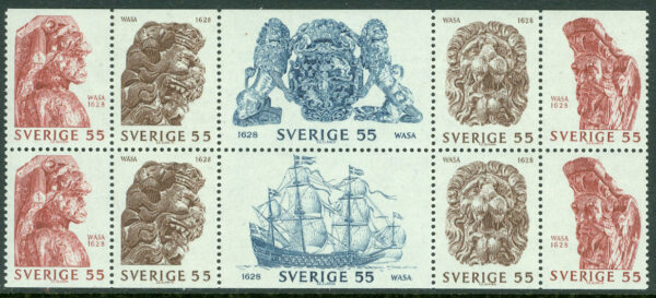 Sverige - F  666-671 HBL Regalskeppet Wasa, 10 kpl **
