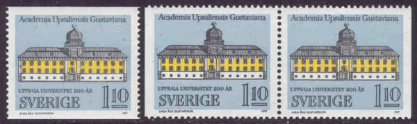 Sverige - F 1005 Uppsala Universitet 500 år, 3 kpl **