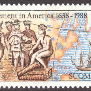 Finland – F 1049 Finska bosättningar i Amerika 1638-1988, 1 kpl **