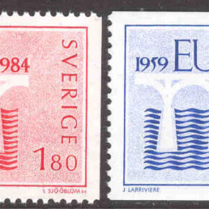 Sverige – F 1287-1288 Europa CEPT 1984, CEPT 25 år, 2 kpl**