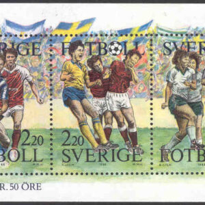 Sverige – F 1522-1524 (HBL) Fotboll, block kpl**