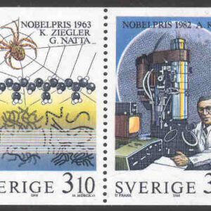 Sverige – F 1533-1536 (HBL) Nobelpristagare i kemi, 4-strip kpl**