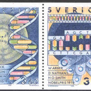 Sverige – F 1589-1592 (HBL) Nobelpristagare – fysiologi eller medicin, 4-strip kpl **