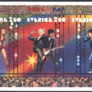 Sverige – F 1702-1704 (HBL) Rock & Pop, block kpl **