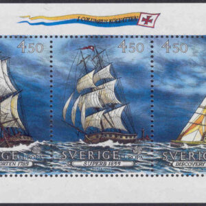 Sverige – F 1729-1731 HBL 425 Europa CEPT 1992, Båtar i Columbus kölvatten, 3 kpl **