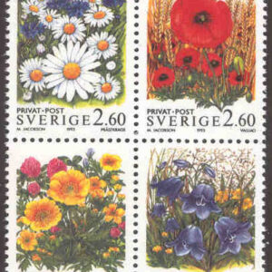 Sverige – F 1791-1794 (HBL) Sommarblommor, 4-block kpl**