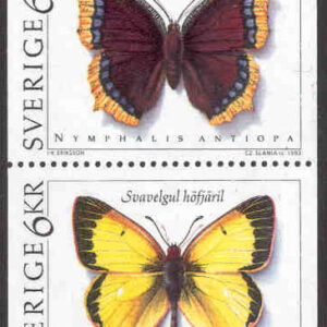Sverige – F 1798-1801 (HBL) Fjärilar, 4-strip kpl **