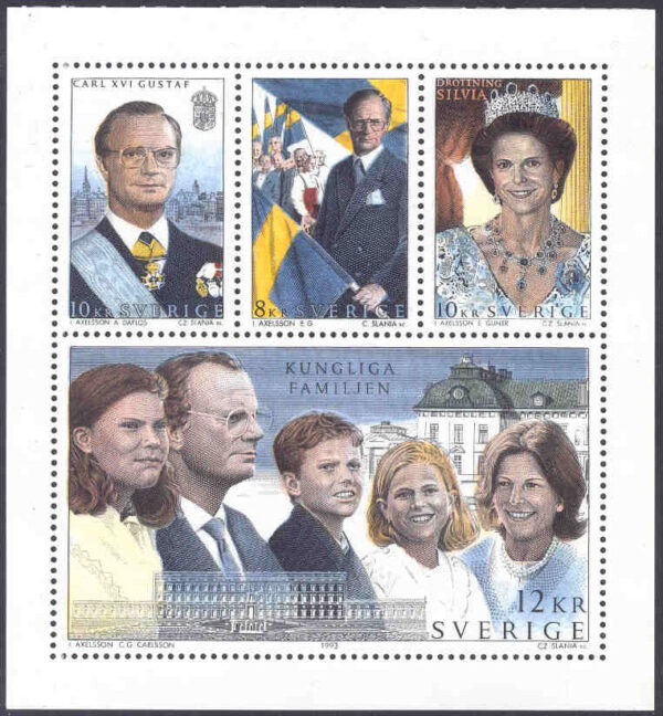 Sverige - F 1812-1815 (HBL) Den kungliga familjen, block kpl **