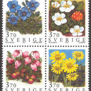 Sverige – F 1900-1903 (HBL) Fjällblommor, 4-block kpl **