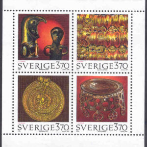 Sverige – F 1924-1927 (HBL) Forntida skatter, 4-block kpl **