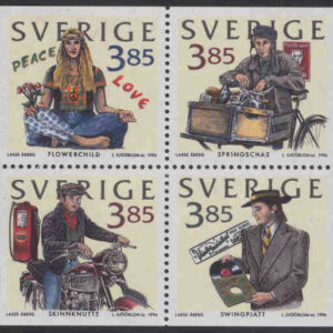 Sverige – F 1981-1984 (HBL) Fyra decennier, 4-block kpl **