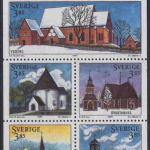 Sverige – F 1999-2004 (HBL) Svenska Hus 3. Kyrkor, 6-block kpl **