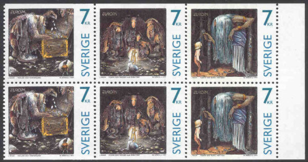 Sverige - F 2023-2025 (HBL) Europa CEPT 1997. Sagor och legender, 6-block kpl **