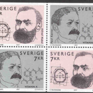 Sverige – F 2042-2043 (HBL) Nobel, 4-block kpl **
