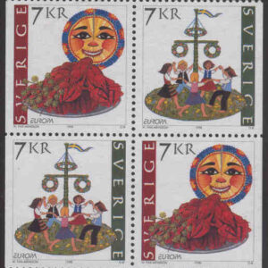 Sverige – F 2079-2080 (HBL) Europa CEPT 1998. Nationella högtider, 4-block kpl**