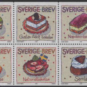 Sverige – F 2082-2087 (HBL) Hälsningsfrimärken VII, 6-block kpl**