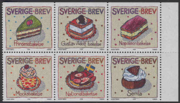 Sverige - F 2082-2087 (HBL) Hälsningsfrimärken VII, 6-block kpl**