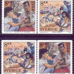 Sverige – F 2264SX1+2 Nobels fredspris 100 år, kpl **