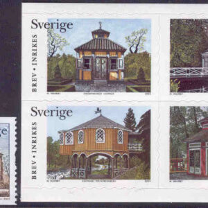 Sverige – F 2372-2376 Våra Lusthus, 5 kpl **