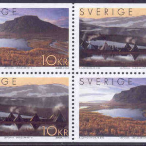 Sverige – F 2409-2410 Världsarvet 4 – Laponia, 4-block kpl **