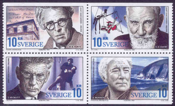 Sverige - F 2439-2442 Nobelpristagare - Litteratur, 4-block kpl **