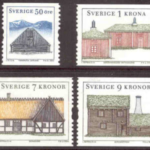 Sverige – F 2451-2454 Landskapshus 3, 4 kpl **