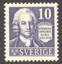 Sverige – F  259C Emanuel Swedenborg 10 öre 4-sid **